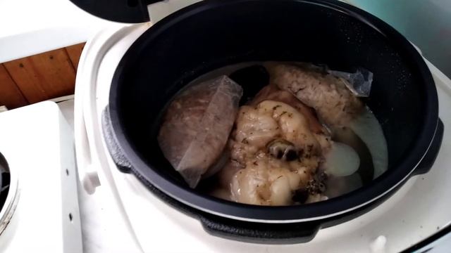 Кролик тушеный с перловкой в мультиварке скороварке Moulinex CE503132 мужской рецепт смотреть онлайн