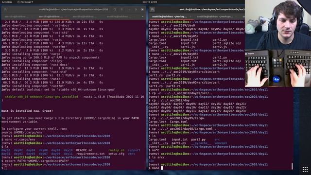 replay - advent of code day 11 (python + rust) 2020-12-11 смотреть онлайн
