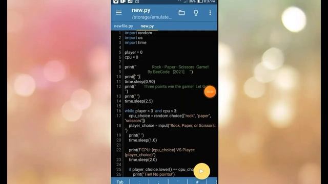 How to code "Rock-Paper-Scissors" Game. [Code on Smartphone] смотреть онлайн