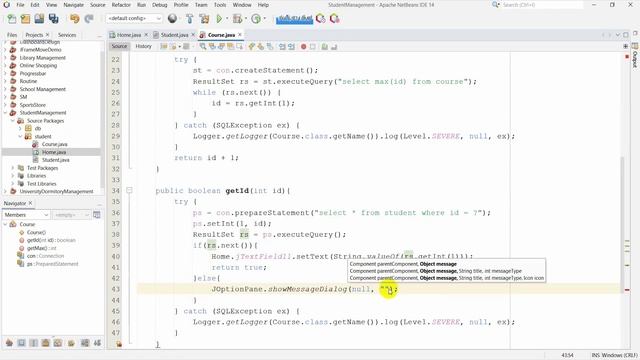 Student Management System in Java | NetBeans | MySQL Database| Part-9 смотреть онлайн