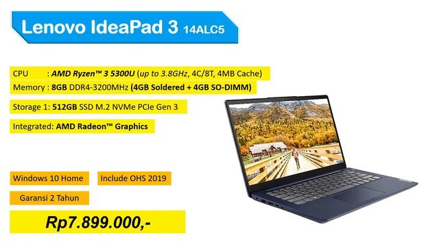 3 Laptop Ryzen 3 5000 Series 7-9 Juta-an | Ryzen 3 5300U | Juni 2021 смотреть онлайн