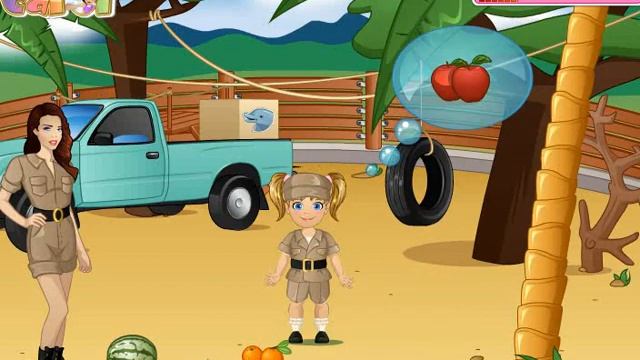 Cartoon Game: Emma at the Zoo Animal Care смотреть онлайн