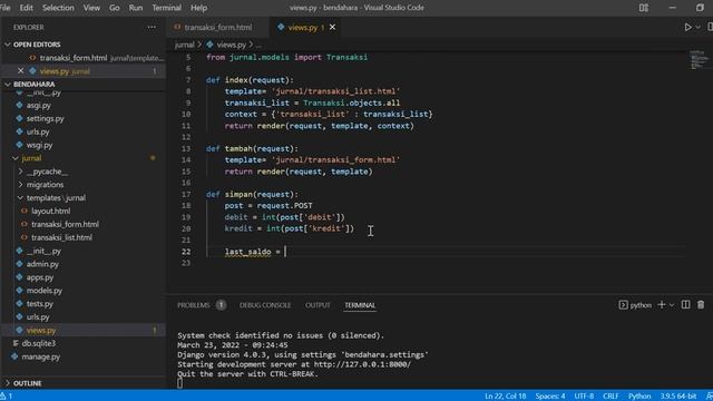 Part 3 Membuat Form Input (Python Django HTML) смотреть онлайн