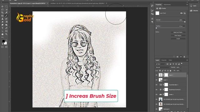 How to convert you Image into A Pencil Sketch in Photoshop | Pencil Drawing Sketch смотреть онлайн