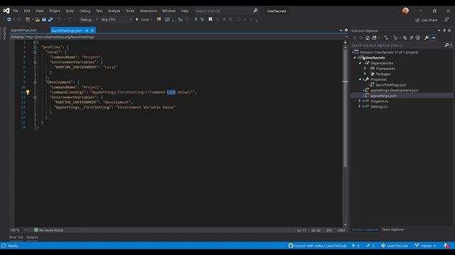 Using appsettings.json in .NET Core Console Applications // User Secrets смотреть онлайн