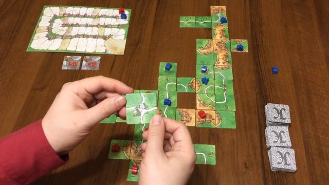 Играем в настольную игру Каркассон (с дополнением Русские сказки) смотреть онлайн