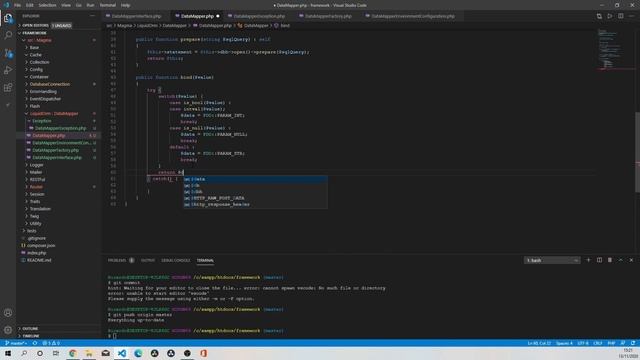 PHP MVC Framework Database Access Layer DataMapper Class part 1 смотреть онлайн