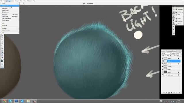 How To Paint _HAIR and FUR_ TUTORIAL смотреть онлайн