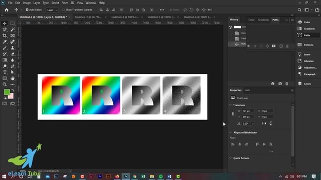 Color Difference Between RGB, CMYK, Grayscale, Bitmap II Color Mode in Adobe Photoshop смотреть онлайн