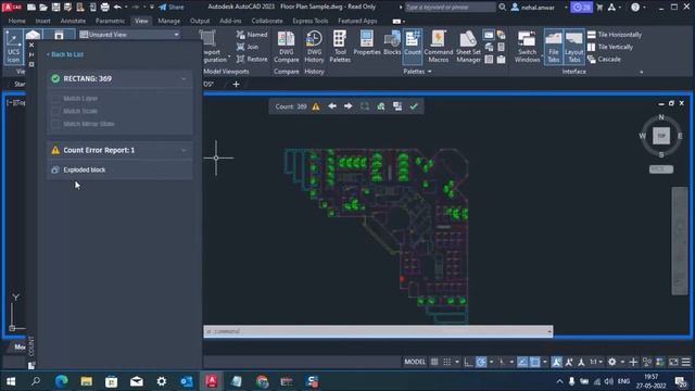 AUTOCAD 2023 #COUNTA AND CREATE SCHEDULE смотреть онлайн