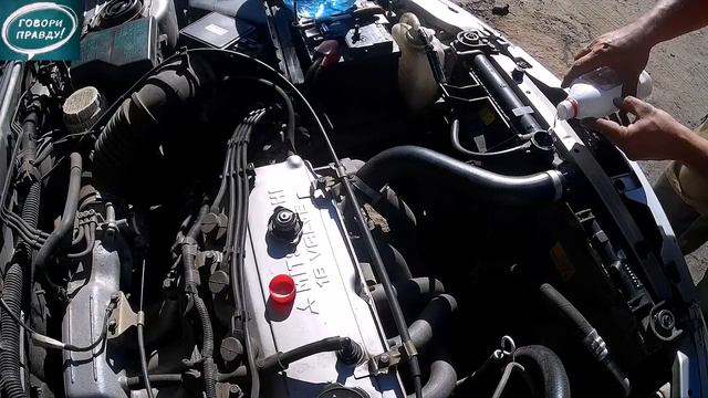 Лёха & замена антифриза в Mitsubishi Charisma хэтчбек 1996