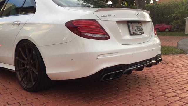 2018 W213 Mercedes Benz E63S AMG Exhaust Cold Start