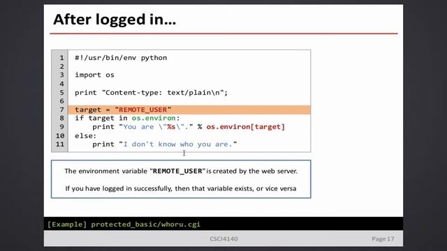 CSCI 4140 Lecture - HTTP Authentication (Jan 26) смотреть онлайн