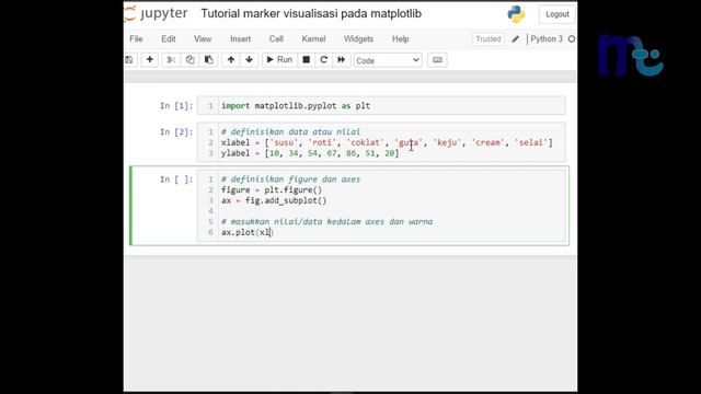 Tutorial marker visualisasi pada matplotlib смотреть онлайн