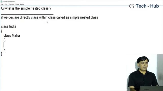 Simple Nested class in java смотреть онлайн