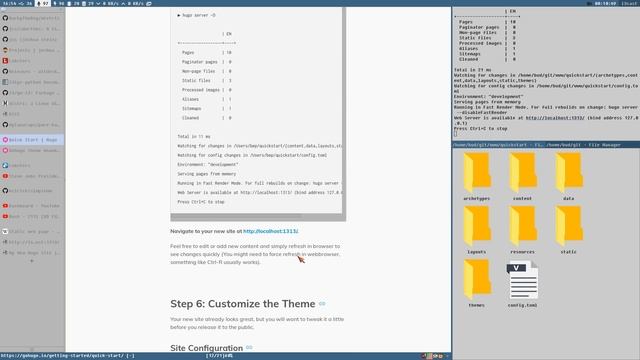 Hugo Quick Start . Create a static website смотреть онлайн