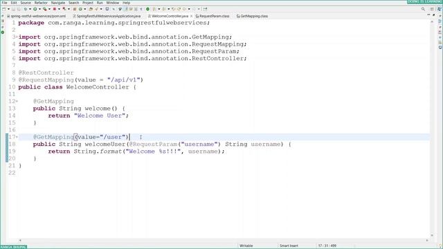 04 - RESTFUL WEBSERVICES - GET API REQUEST PARAMETER - BEGINNER - HANDS ON смотреть онлайн