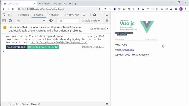 Belajar Vue.js - #49 History Mode смотреть онлайн