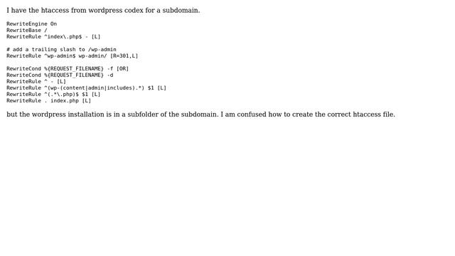 Wordpress: .htaccess for Subdomain and Subfolder w/SSL смотреть онлайн