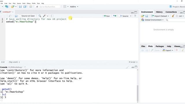 Creating & Saving An R Script