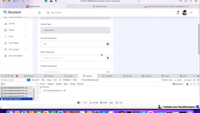 Laravel 9 Tutorial #12 | Create Multi Vendor E-commerce Website | Admin Panel | Update Password (II смотреть онлайн