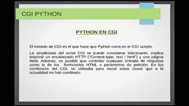 CGI CON PYTHON INTRODUCCIÓN PT. 1 смотреть онлайн