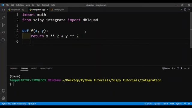 SciPy tutorial 8: Integration смотреть онлайн