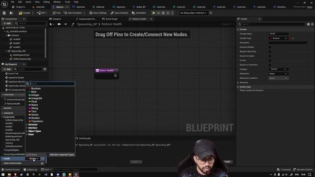 'Asteroids' Unreal Engine 5: (6/7) Health Indicator | Beginner Series смотреть онлайн
