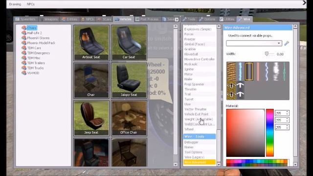 Garry's Mod - WireMod WASD Car Tutorial смотреть онлайн