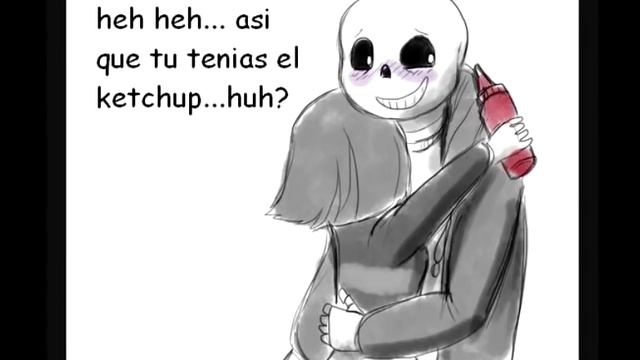 Sans x Frisk "el ketchup" [Undertale comic] | Sans The Gamer смотреть онлайн