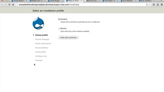How to create a Drupal site on Acquia Cloud Free and sync it with Dev Desktop to work locally смотреть онлайн