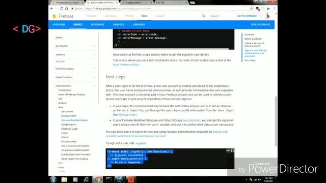 Firebase Authentication - Part 5 - Logout - Firebase Web Tutorials смотреть онлайн