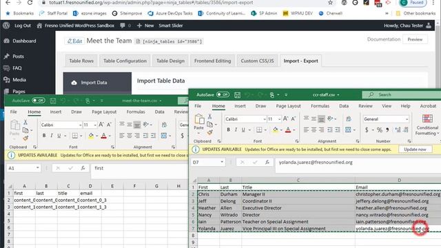Importing Data Into a Ninja Table смотреть онлайн