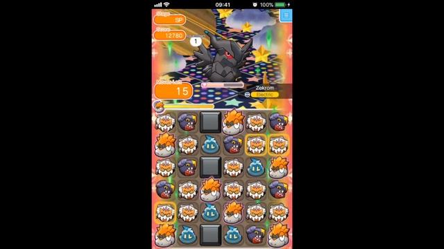 Pokemon Shuffle | Zekrom Great Challenge (Itemless) смотреть онлайн