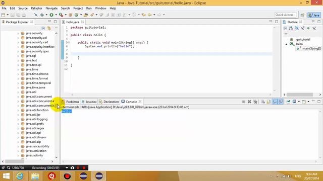 Java tutorial - Creating a window java jframe смотреть онлайн