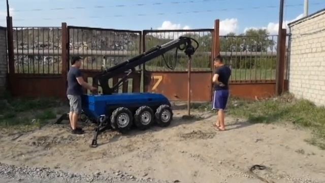 Установка для завинчивания свай Витязь-6300 смотреть онлайн