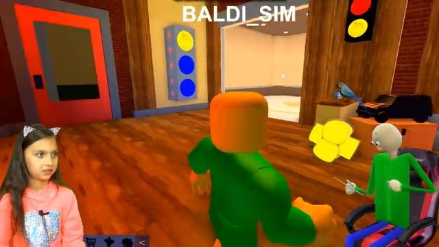 БАЛДИ и Валеришка в СТРАШНОМ ЛИФТЕ в РОБЛОКС! Roblox elevator Baldi, Салли фейс, Бенди, Слендер смотреть онлайн