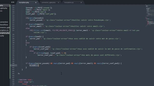 Système d'Inscription - ESPACE MEMBRE [HTML CSS JAVASCRIPT PHP MYSQL] смотреть онлайн