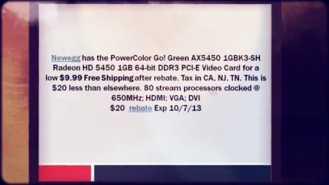 PowerColor Go Radeon HD 5450 1GB 64-bit DDR3 PCI E Video Car смотреть онлайн