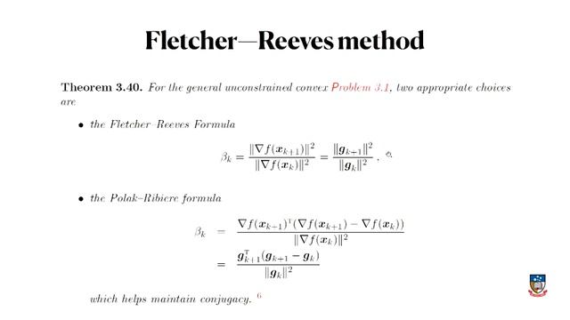 Fletcher-Reeves method смотреть онлайн