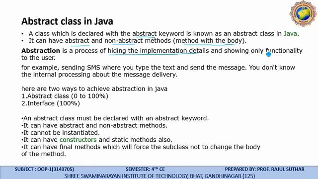 Exception Handling , I/o, Abstract class Comparable VS Comparator # GTU # OOP JAVA смотреть онлайн