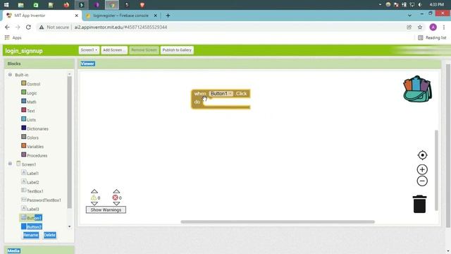 MIT App Inventor Tutorial - 9 : Login and registration with firebase real-time database смотреть онлайн