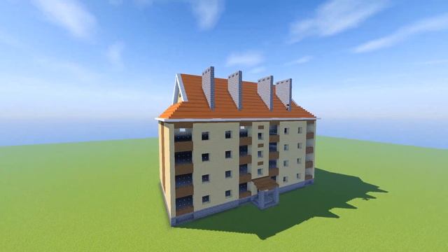 Четырехэтажный дом в Майнкрафт - Скачать карту Minecraft смотреть онлайн