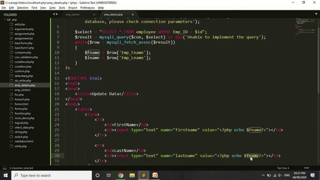 update data usingPHP | update operation | how to update using php смотреть онлайн
