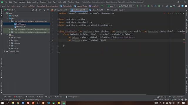 RecyclerView And Sound Effect In Kotlin Android Studio