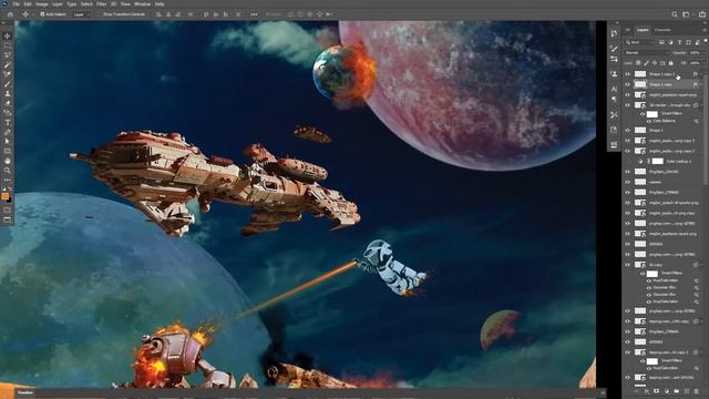 Edit Race with 3 Digital Artists use the same images photoshop - @Film Finit, @photoshop esl смотреть онлайн