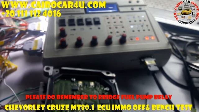 Chevrolet Cruze #MT80.1 Immo off and making Bench test by Fly ECU tester смотреть онлайн