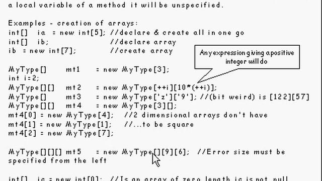 Java Tutorial 5.4 Arrays Part 4/15 - creating arrays смотреть онлайн