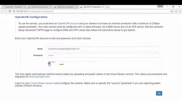 OpenALPR's Axis Camera Agent Installation смотреть онлайн