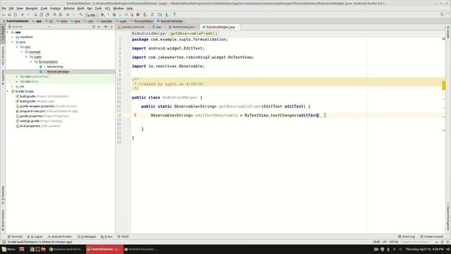 Form validation and Interactive form design using RxAndroid смотреть онлайн